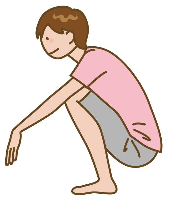 腰に負担がかかる姿勢