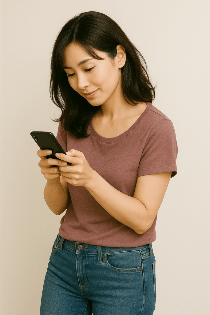 姿勢が悪い女性