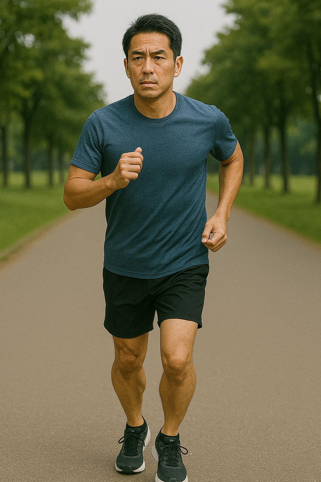 ランニングで膝を痛めた男性