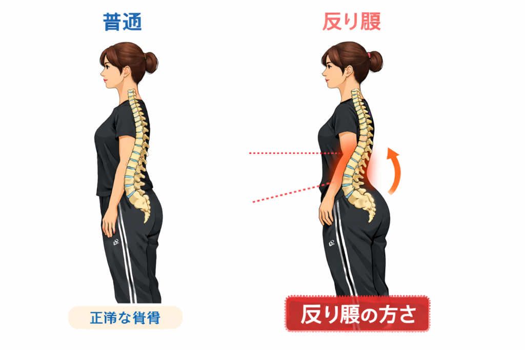 反り腰の姿勢