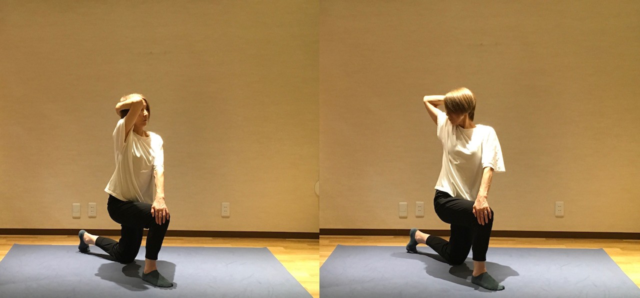 股関節の動的ストレッチ