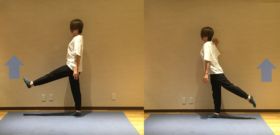 股関節の動的ストレッチ