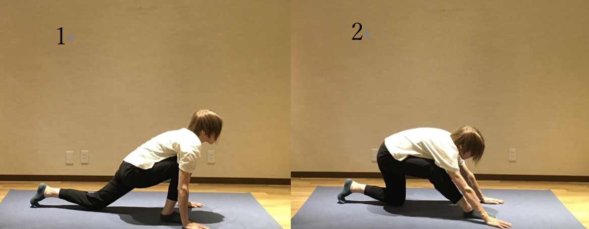 股関節の動的ストレッチ