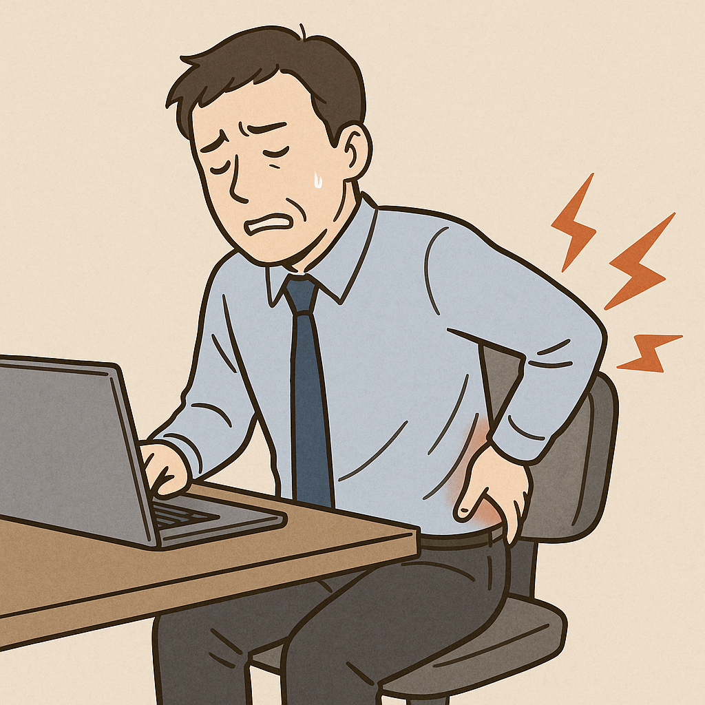 デスクワークで腰が痛い人