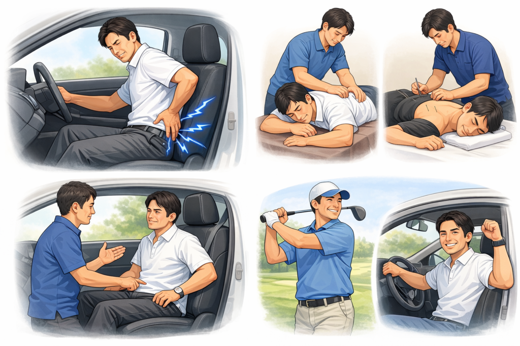 座っているとお尻が痛い